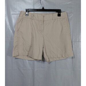 Y2K Tommy Hilfiger Khaki Shorts Sz 8 Mid Rise 6.5" Inseam Preppy Casual Everyday